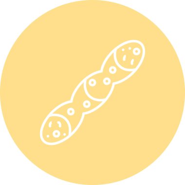 Pleurotaenium Ovatum microalgae basit simgesi