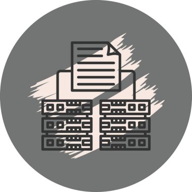 Yedek ağ simgesi vektör illüstrasyonu