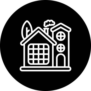 Ev simgesi, vektör illüstrasyonu basit tasarım