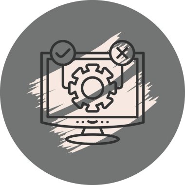 Yazılım web simgesi vektör illüstrasyonu