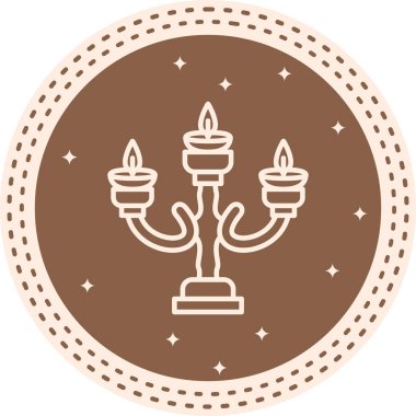 Candelabra Eşsiz Yenilikçi Dijital Grafik Sembolü