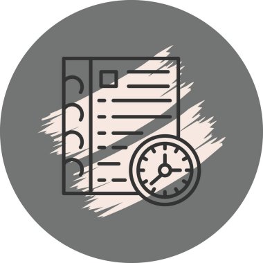 Anımsatıcı modern simgesinin vektör illüstrasyonu