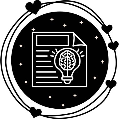 belge simgesi, vektör illüstrasyonu basit tasarım