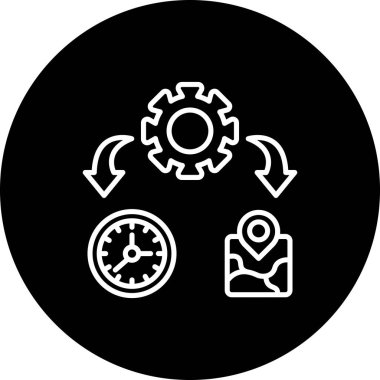 yönetim web simgesi vektör illüstrasyonu