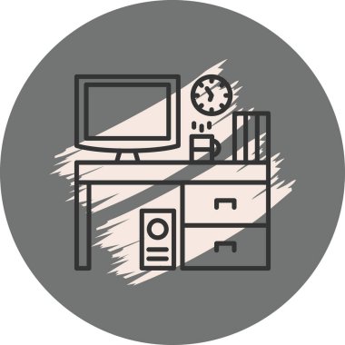 Çalışma Alanı Modern Düz Tasarım Özelliği