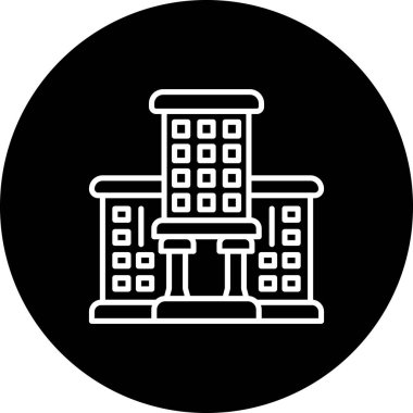 Üniversite ikon vektör çizimi tasarımı