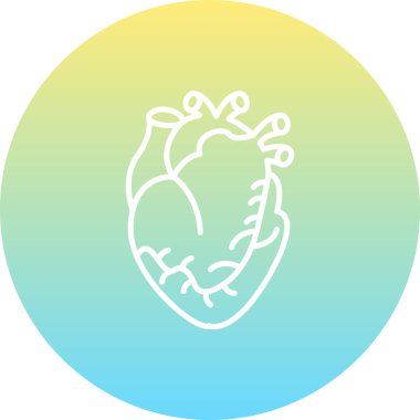 kalp web simgesi vektör illüstrasyonu