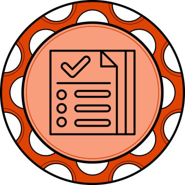 Belge Simgesi. Web Kullanımı için Basit Vektör İllüstrasyonu.