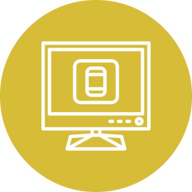 TV Akıllı Telefon Simgesi, Basit Resimler