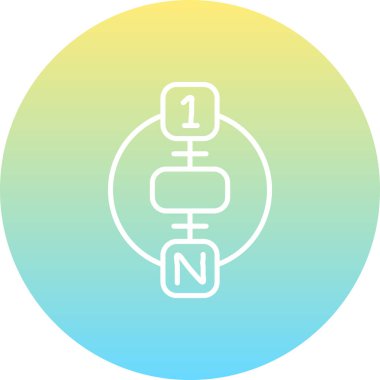 One to Many Creative Unique Marka Vektörü Elementi