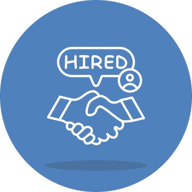 Çalışan İşe Alınan Tokalaşma Simgesi, Basit Görüntü