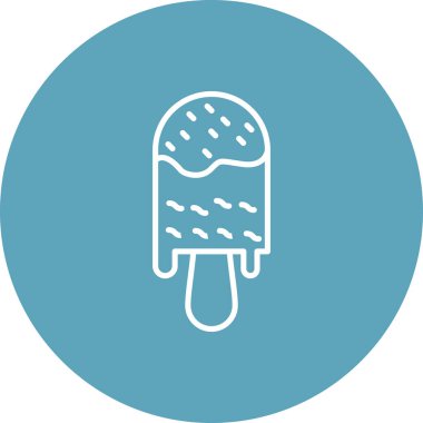 dondurma ikonu vektör illüstrasyonu