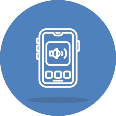 Ses web simgesi vektör illüstrasyonu