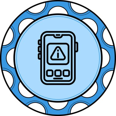 Hata web simgesi vektör illüstrasyonu