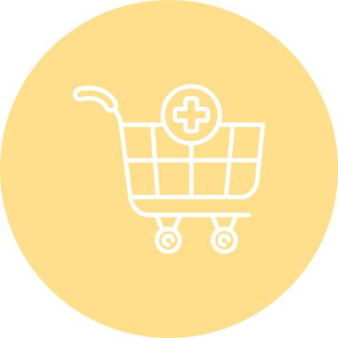 Cart web simgesi vektör illüstrasyonuna ekle