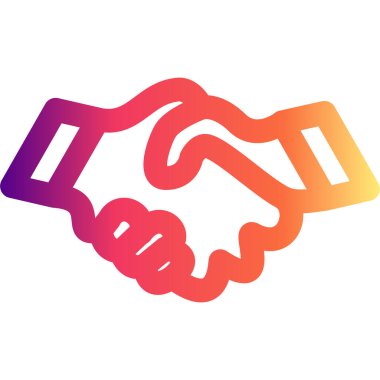 İnsanlar el sıkışır, resmi bir işbirliği anlaşmasını sembolize eder.