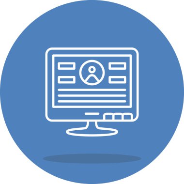 Web simgesi vektör illüstrasyonunda Günlük Kaydı