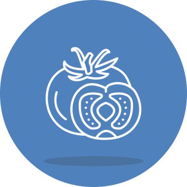 Domates Eşsiz Düz Dijital Tasarım Nesnesi