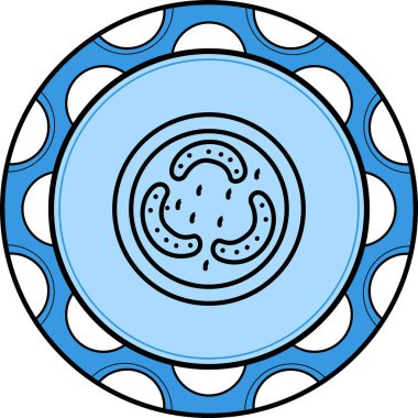 Lactobacillus basit simgesinin vektör çizimi