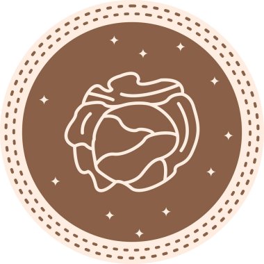 Lahana Ağı simgesinin vektör illüstrasyonu