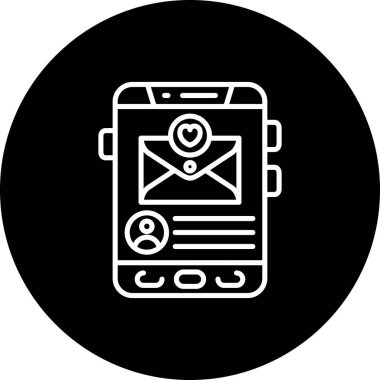 ileti web simgesi vektör illüstrasyonu