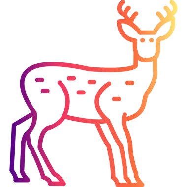 Geyik Dengeli Özel Düz Vektör Düzeni