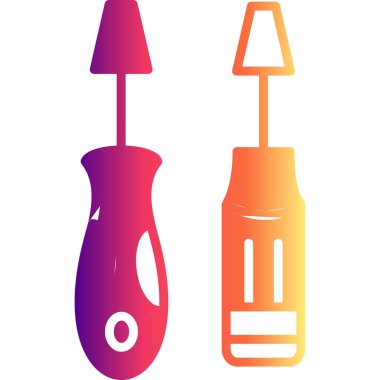 Tornavida simgesi vektör illüstrasyon tasarımı