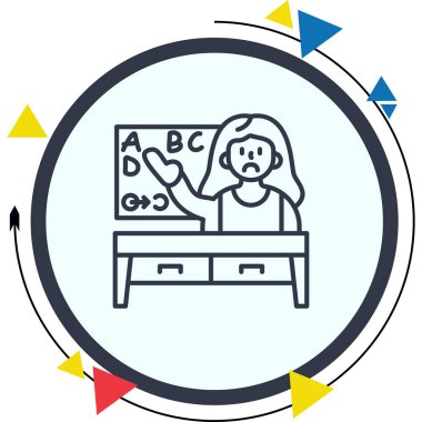 Öğretmen Profesyonel Yenilikçi Düz Tasarım Düzeni