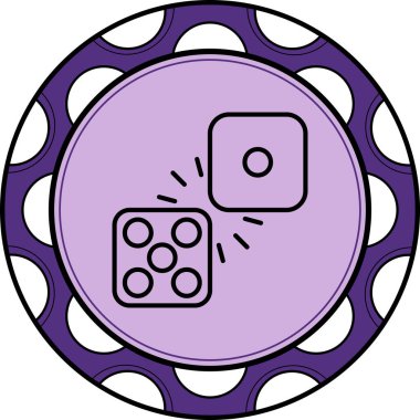 Domino web simge vektör çizim