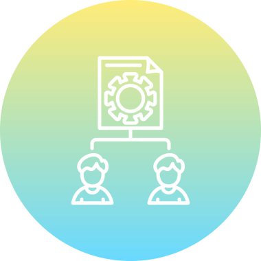 Proje web simgesi vektör illüstrasyonu