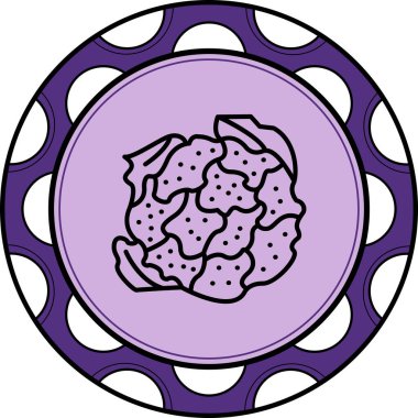Karnabahar simgesi aşçılık uygulamaları için uygundur.