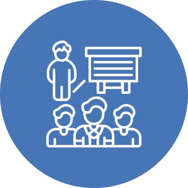 sunum web simgesi vektör illüstrasyonu