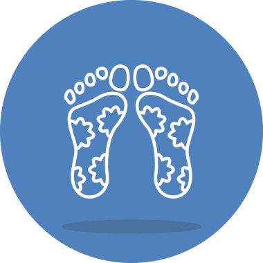 Diwali Ayak İzi Simgesi. Uygulama için ayak simgesi