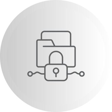 Şifreleme Premium Çağdaş Düz Vektör Özelliği