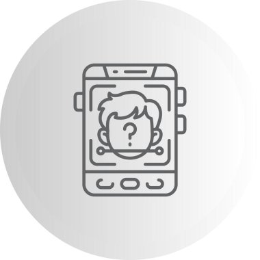 Face Id Yenilikçi Düz Ürün Tasarım Sembolü