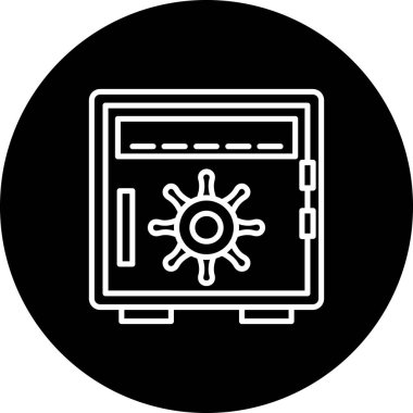 Güvenli Kutu modern simge vektör illüstrasyonu