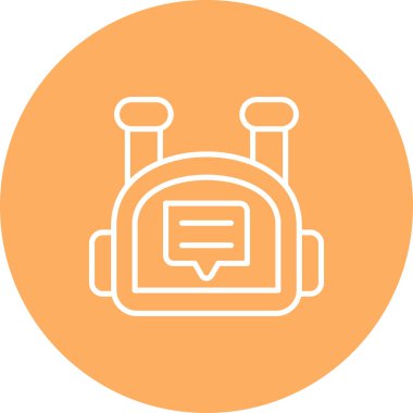 ileti web simgesi vektör illüstrasyonu