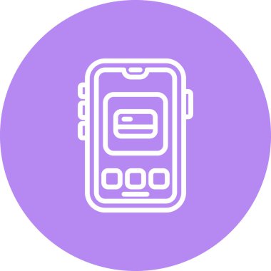 Mobil Kredi Kartı Basit Simge