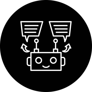 Chatbot Gelişmiş İşlevsel Web Arayüzü Sembolü