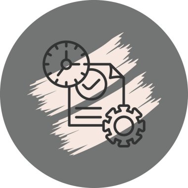 Zaman Yönetimi Belirgin Temiz Damgalama Grafik ŞekliName