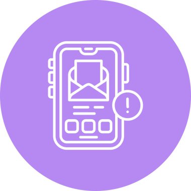 Uyarı Ağ ikonu vektör illüstrasyonu