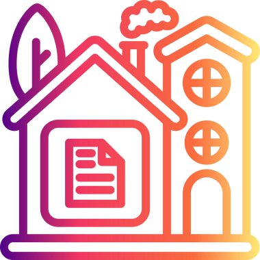 Ev Dosyası Gelişmiş İşlevsel Web Arayüzü Sembolü