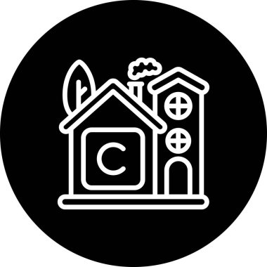 telif hakkı web simgesi vektör illüstrasyonu