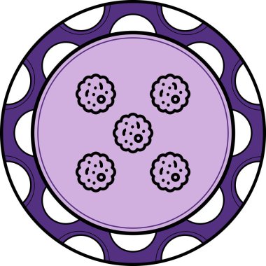 Staphylococcus web simgesinin vektör illüstrasyonu