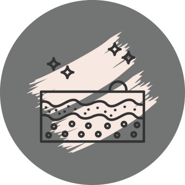 Sivilce Modern Dengeli Marka Vektörü Sembolü