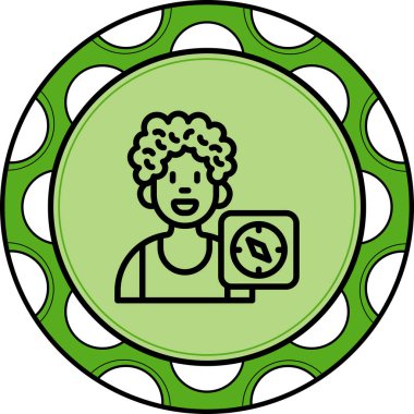 Kullanıcı pusulası basit web simgesi