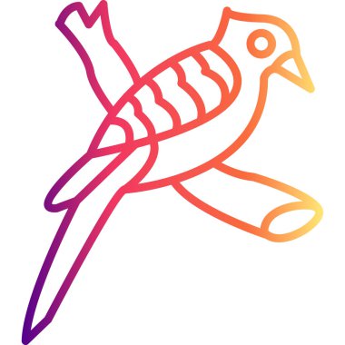 Saygın Quetzal ikon vektör illüstrasyon tasarımı