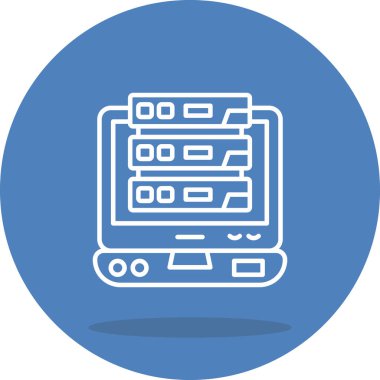 Sunucu Denetleme Yaratıcı Fonksiyonel Web Grafik Sembolü