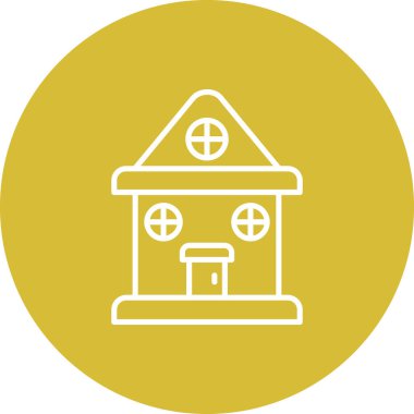 Emlak çizgisi simgesi, vektör illüstrasyonu