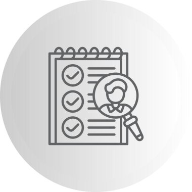 İşe alım web simgesi vektör illüstrasyonuName